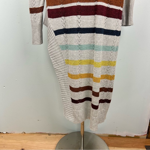 Jen’s Pirate Booty SWALLOWTAIL Gray Maxi Dress Metallic Asymmetrical Sz S - Picture 6 of 13